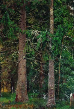 モミの森 1890 古典的な風景 Ivan Ivanovich Oil Paintings
